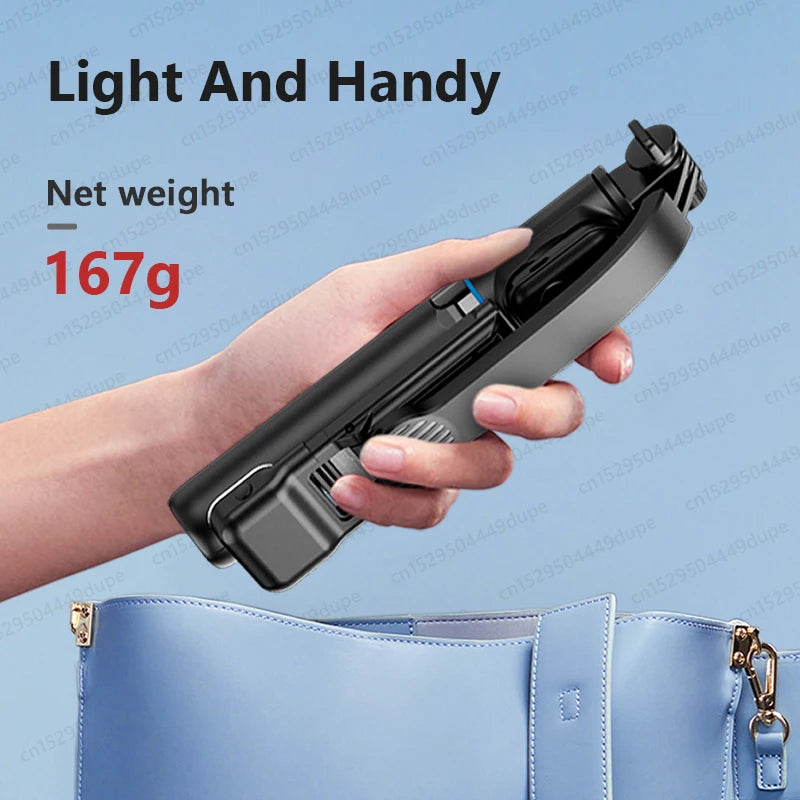 Selfie Stick Tripod with Detachable Phone Holder Wireless Bluetooth Portable Stabilizer for Smartphone Samsung Xiaomi iPhone - Stereotech