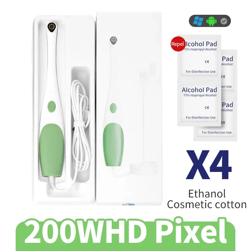 HD Android Apple Visual Mirror Examination 2-In-1 Camera Waterproof Skin Healthy Detecting Cameras For Dentist Observatispection