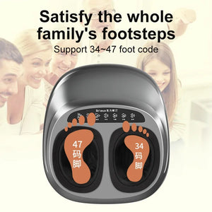 Electric Foot Massage Machine Shiatsu Deep Knead Air Compression For Health Care Infrared Heating Therapy Anti-stress massage - Stereotech
