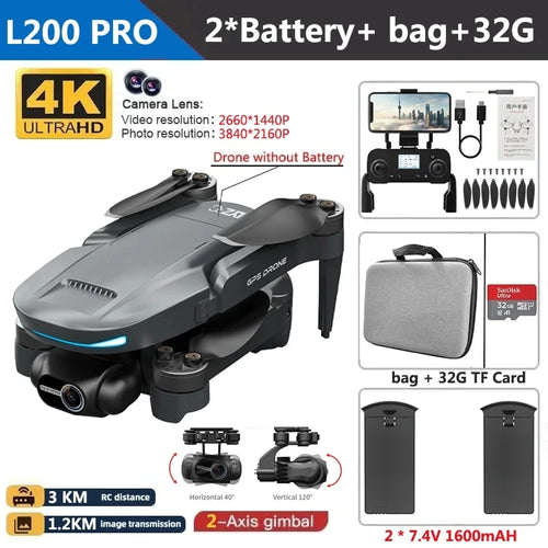 L200 PRO MAX Drone 4K - Stereotech