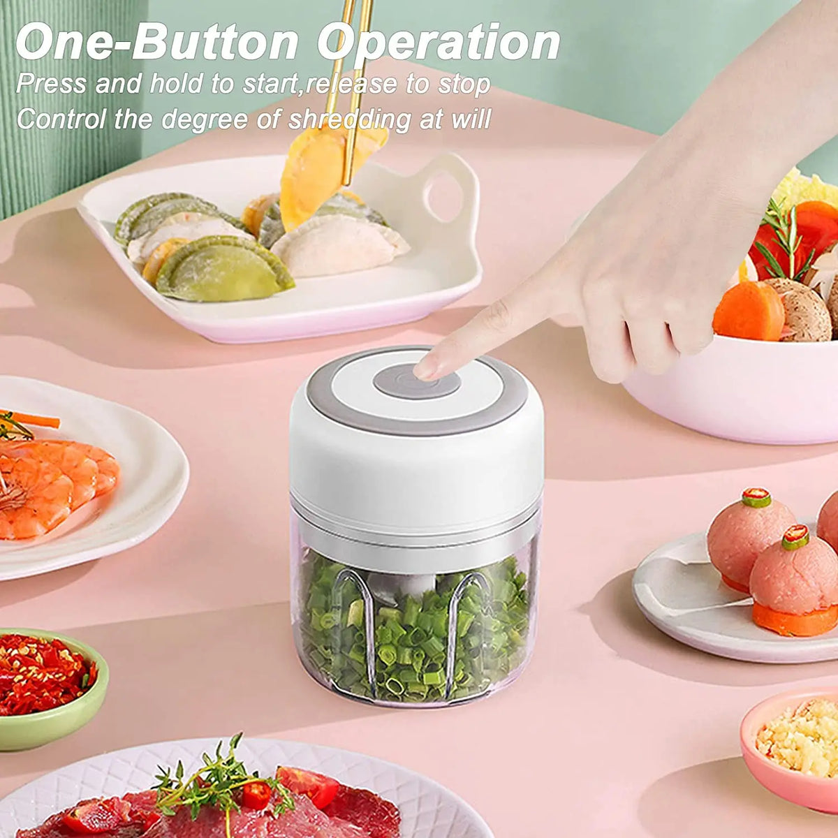 Electric Mini Garlic Chopper - Stereotech
