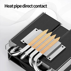 Jonsbo HP-400S CPU Cooler 4 Heatpipe Down Pressure Air Cooling Radiator 90mm 4Pin PWM Temperature Control Fan for ITX Small Case