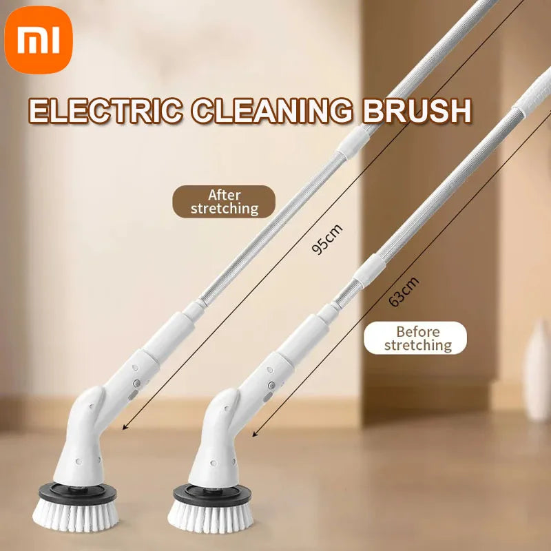 Xiaomi 6 in 1 Electric Cleaning Brush Kitchen Bathroom Cleaning Tools Electric Rotary Cleaning Scrubber Shower Cleaning Brush