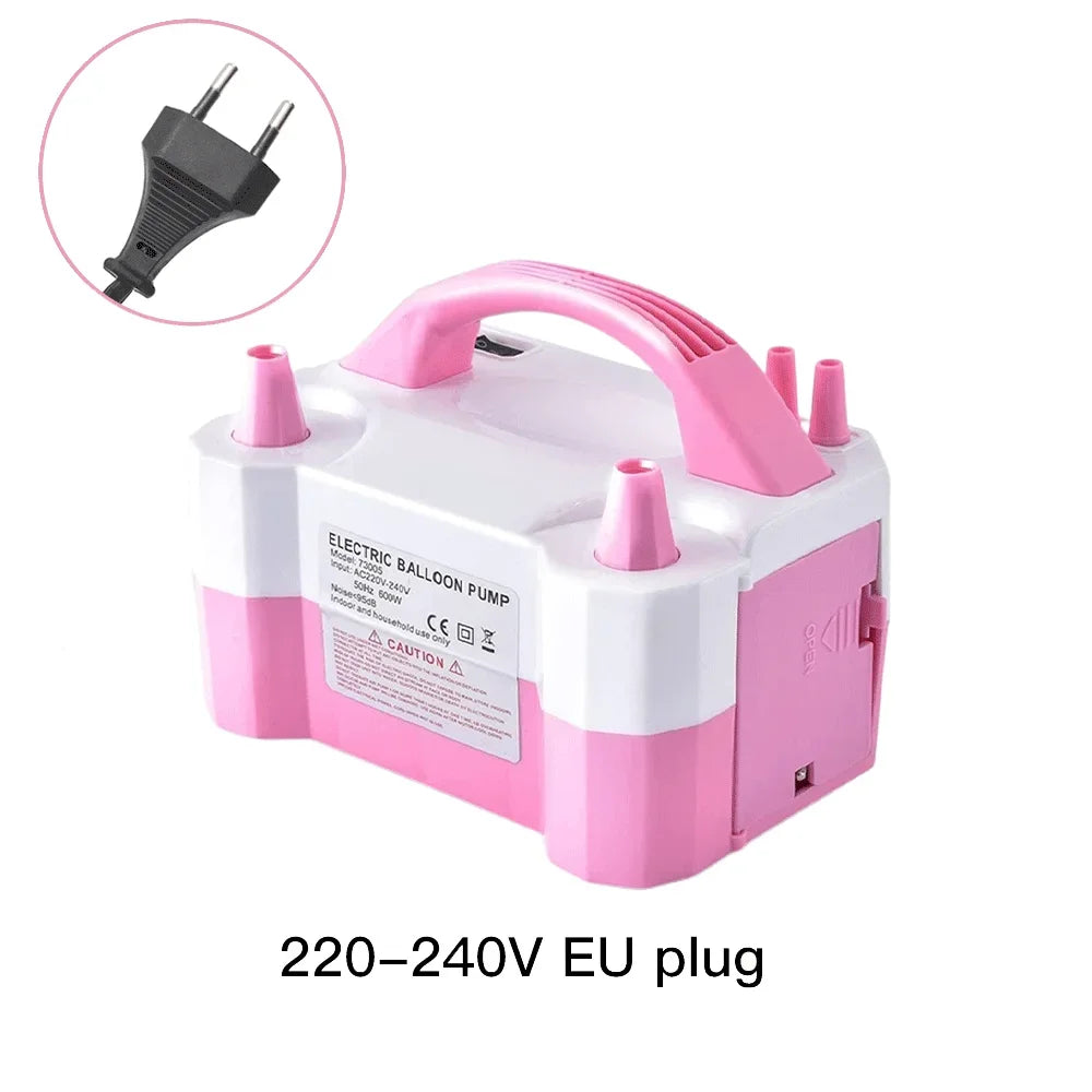 High-voltage Double-hole AC Portable Electric Balloons Pump US-Plug EU-Plug Balloon Air Pump Inflator For Wedding Birthday Party