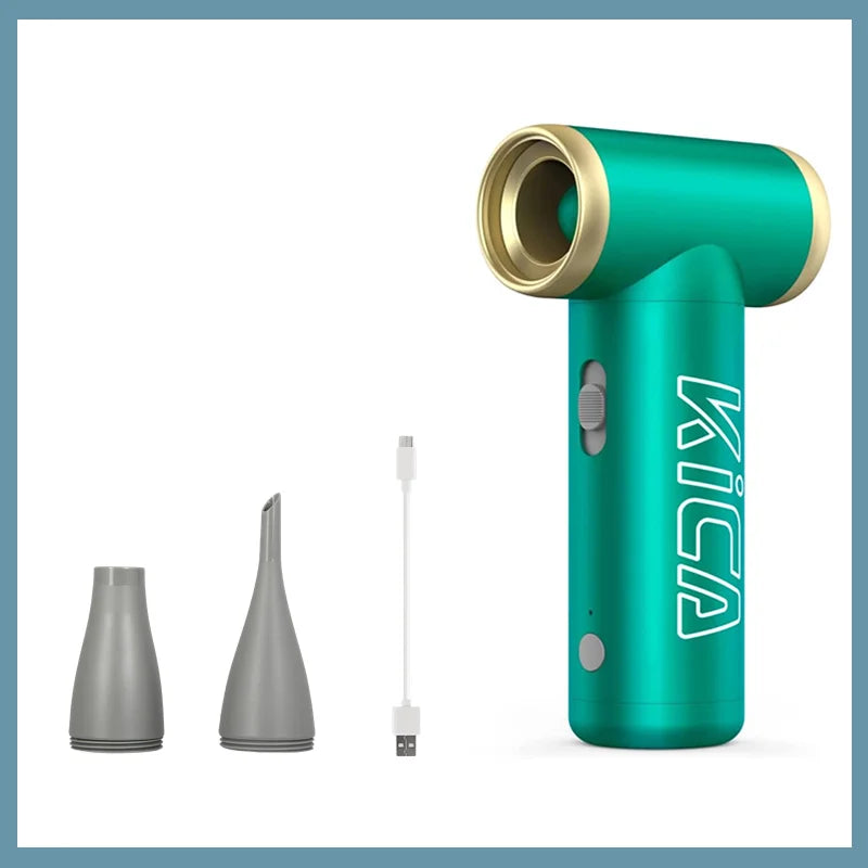 KICA Jetfan 2 Compressed Air Duster Electric Air Dust Blower Portable Cordless Computer Keyboard Cleaner for PC Car 100000RPM