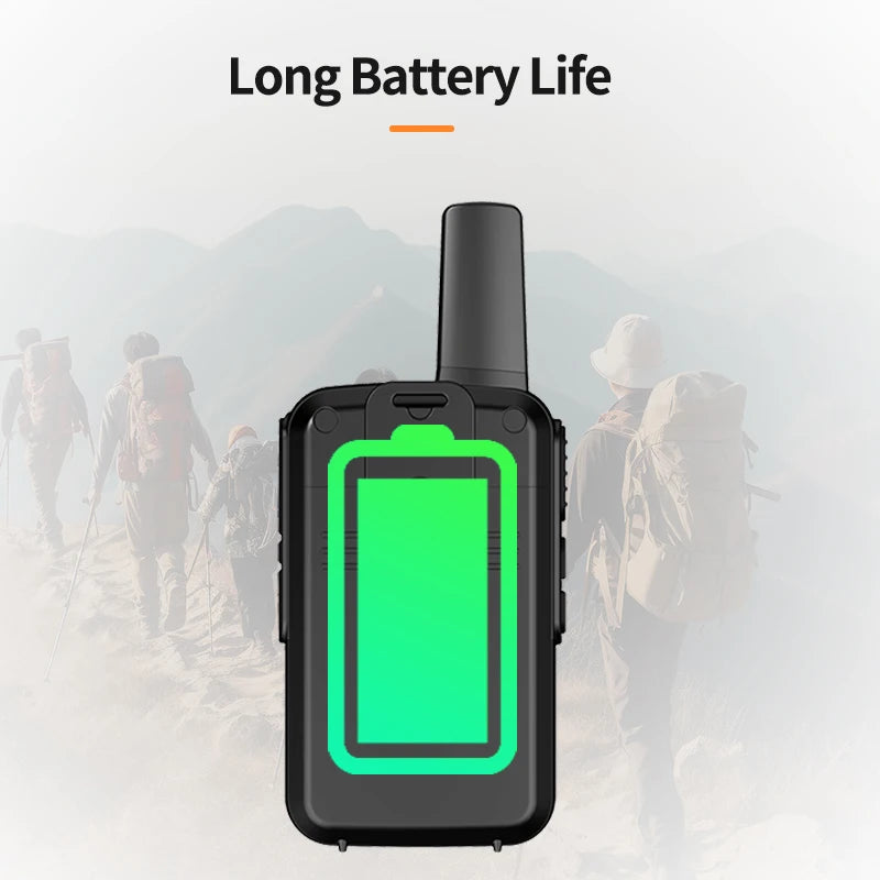 UNIKOO Walkie Talkie UK224 4 pcs Mini Portable Two Way Radio PMR FRS Handheld Radio Comunicador Long range Kids Walkie Talkies