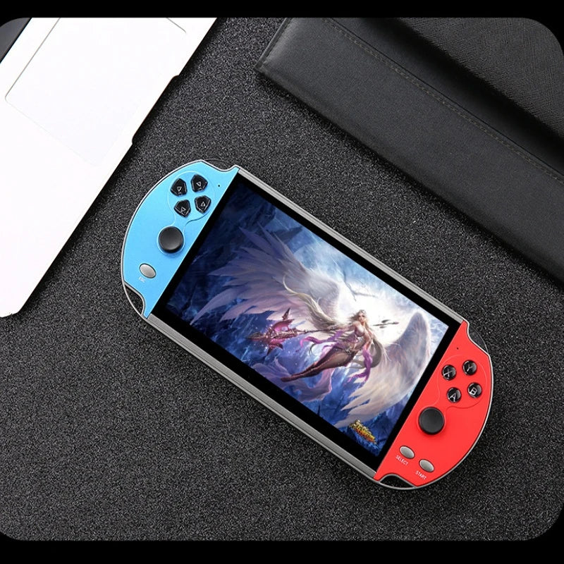X7 Handheld Game Console 4.3Inch HD Screen Handheld Portable Video Player Built-in Classic Free Games