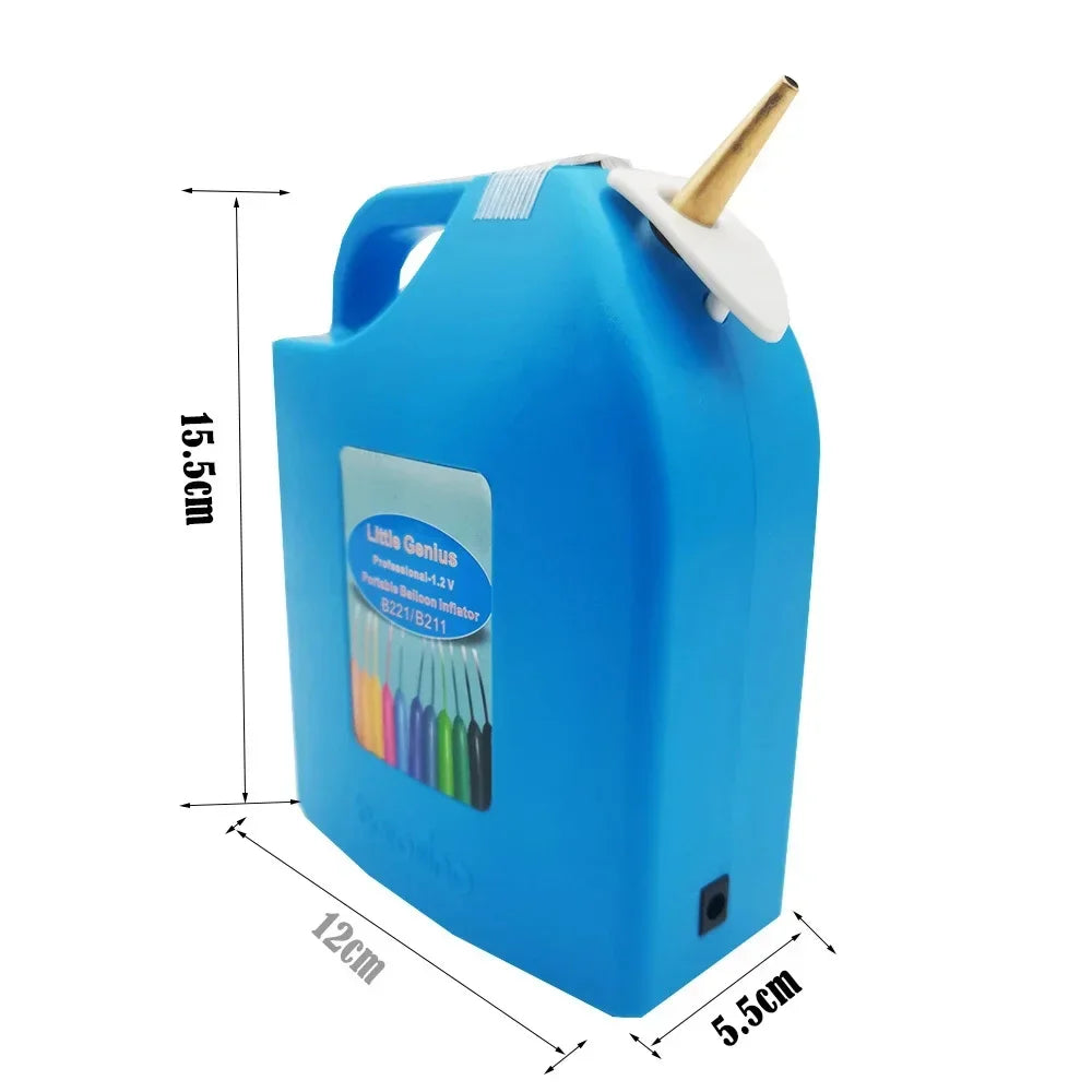 Rechargable Long Balloon Air Inflator Portable Wireless Balloon Air Pump DC12V Electric Balloon Inflator for Party Holiday Decor