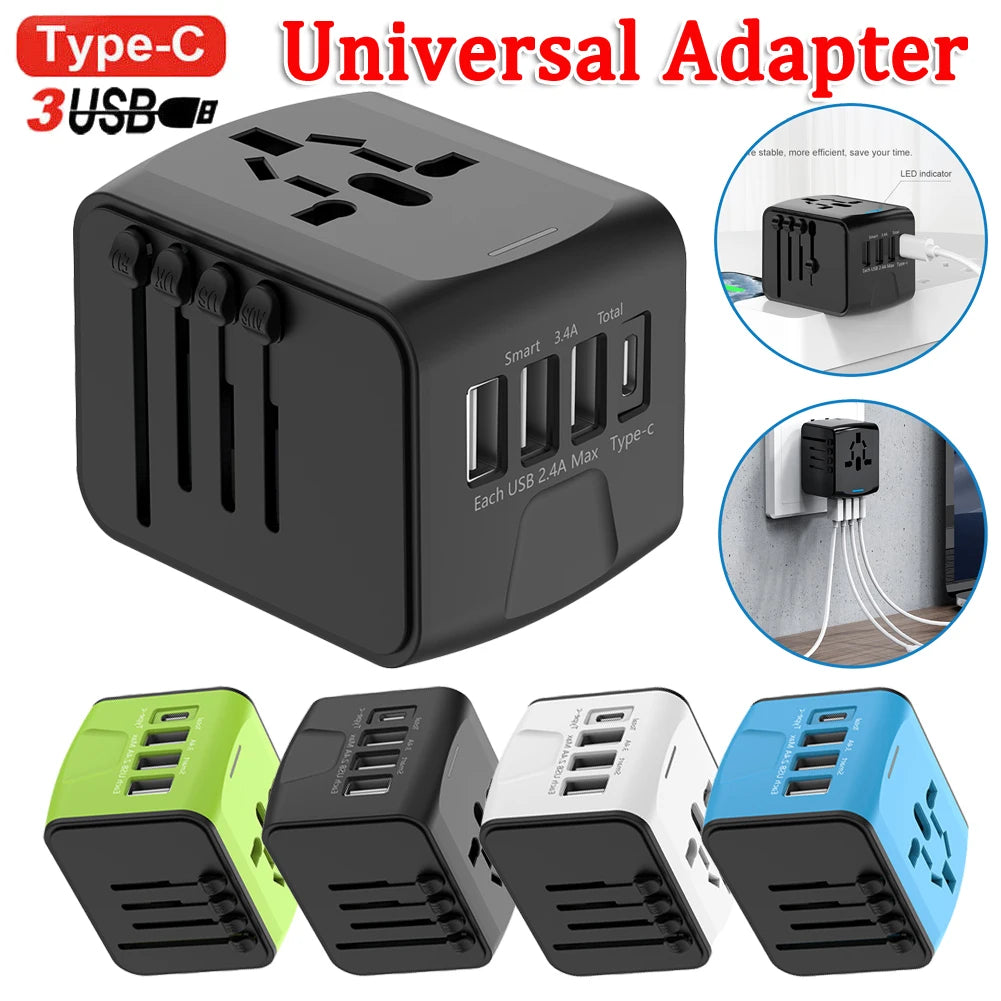 Universal Travel Plug Adapter - Stereotech