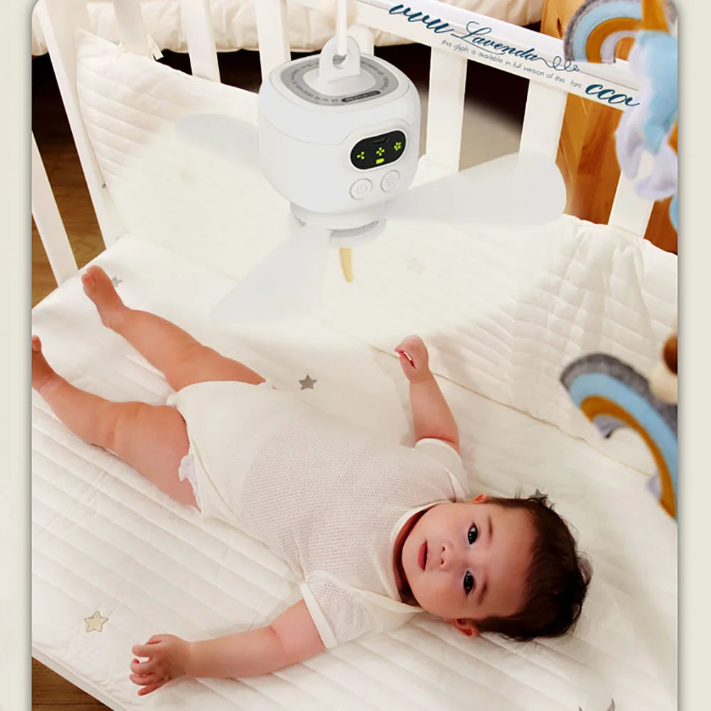 8000mAh USB Rechargeable Ceiling Fan Removable Blades Night Lamp Lighting Capacity Household Outdoor Fan LED Lamp Ceiling Fan - Stereotech