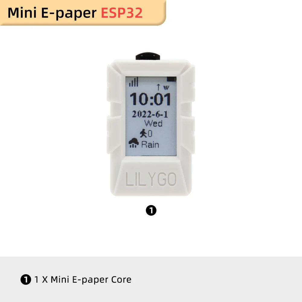 LILYGO® TTGO Mini E-Paper Core ESP32 1.02 Inch Display ESP32 PICO Wireless Wifi BLE Module Development Board TF With ABS Shell