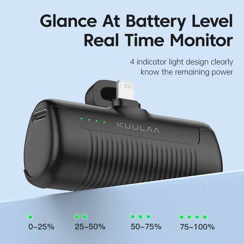 KUULAA Mini Power Bank 4500mAh - Stereotech