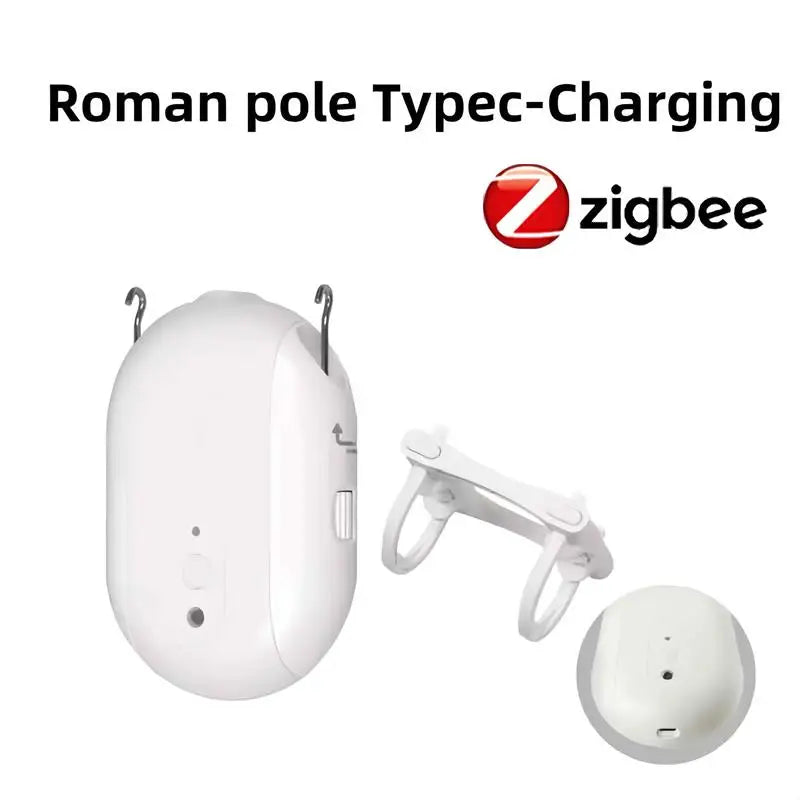 RSH Zigbee Tuya Smart Electric Curtain Robot Timing Auto Opener Closer Light Sensor App Remote Control Support Alexa GoogleHome