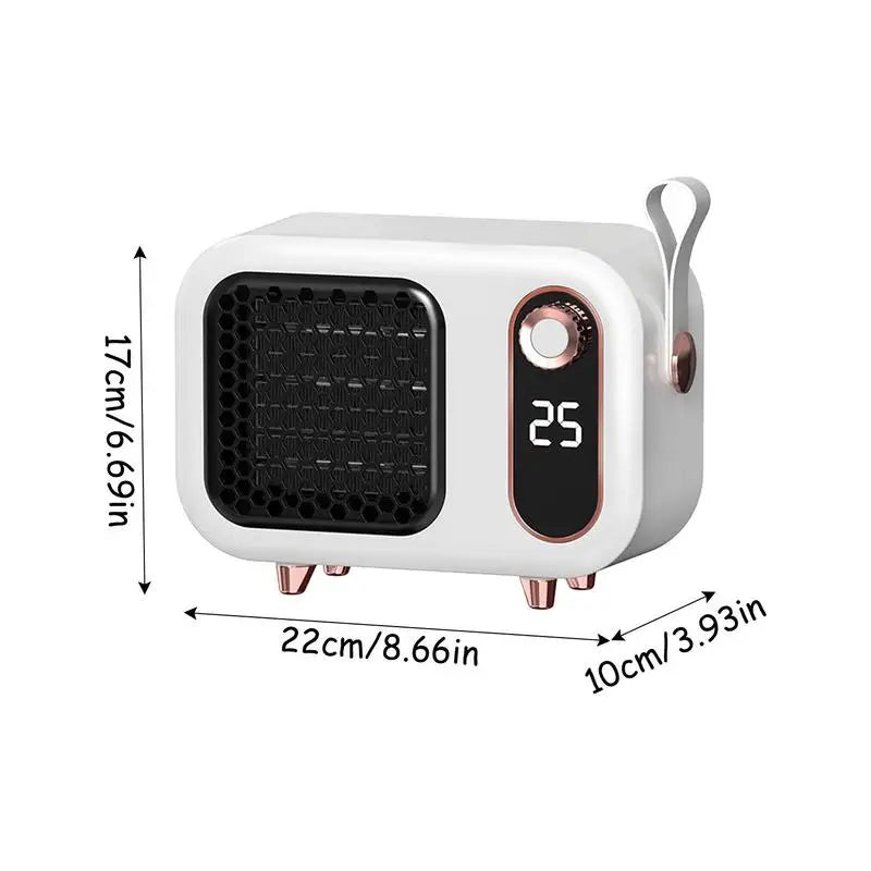 Portable Space Heater Portable Heater Fan Fast Heating Personal Heater Quiet Small Heater For Bedroom Home Indoors Workplace