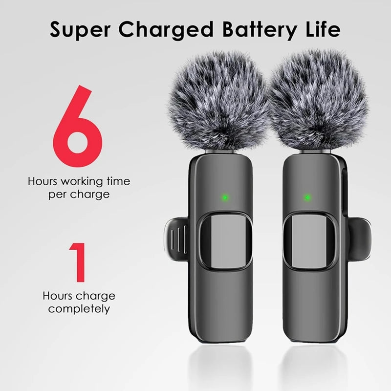 3 In 1 Wireless Lavalier Microphones For Iphone, Android, Camera, USB-C Microphone, Mini Microphone With Noise Reduction Durable - Stereotech