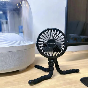 Rechargeable USB Baby Stroller Fan Hand Held - Stereotech