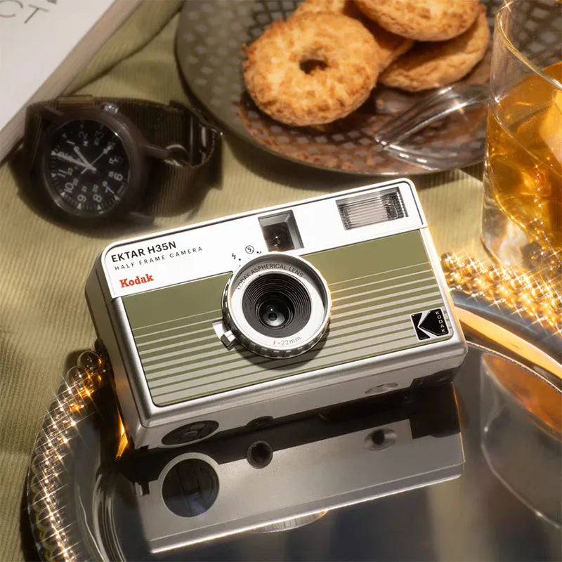 KODAK EKTAR H35N Half Frame Camera Original 35mm Film Camera Reusable Film Camera With Flash Light Birthday Gift