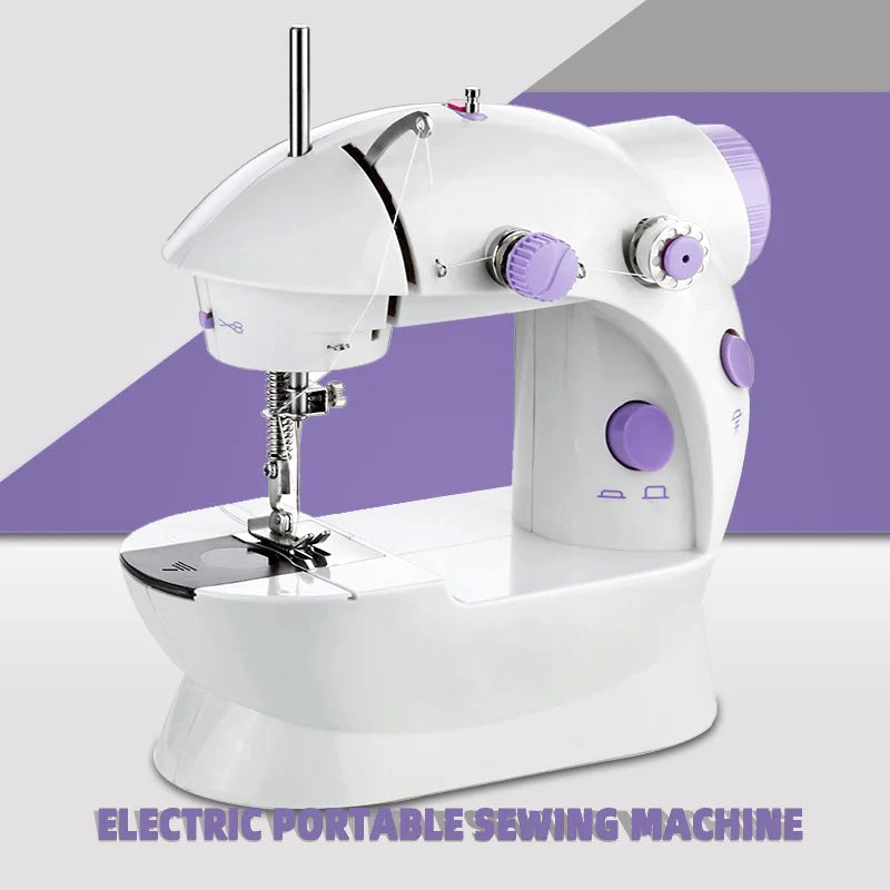 Multifunctional Sewing Machine Electric Portable Desktop Mini Sewing Machine Home Straight Line Cutter Automatic Winding Mending