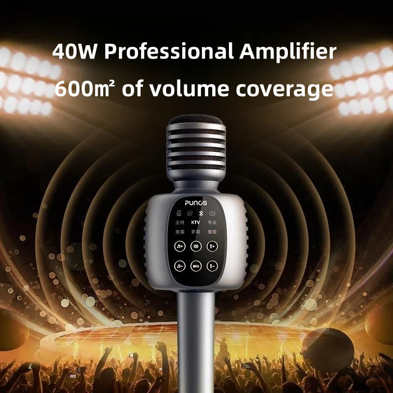 Punos Bo Longsha K Song microphone sound all-in-one live singing wireless outdoor home bluetooth new!