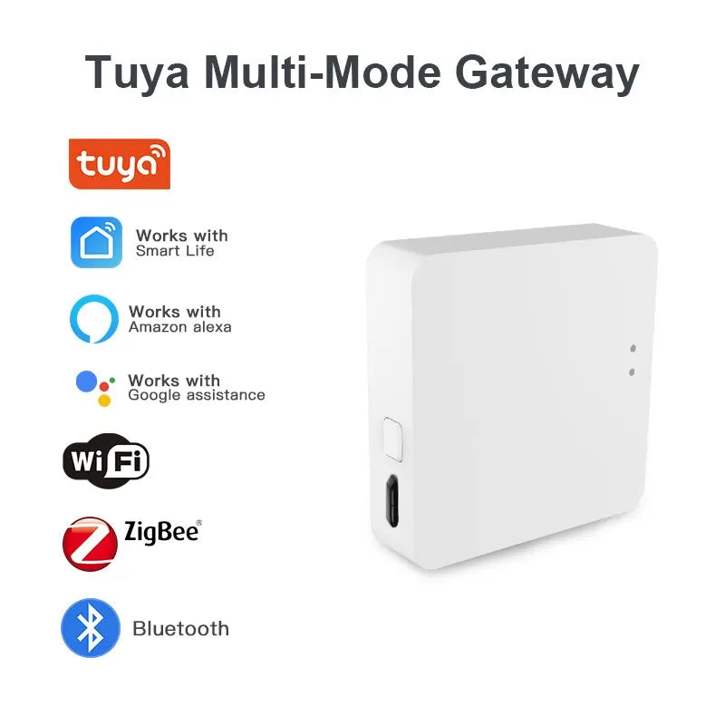 Tuya Multi Mode ZigBee Bluetooth Gateway Hub Wireless Smart Home Appliances Remote Controller Bridge Support Alexa Google Home - Stereotech