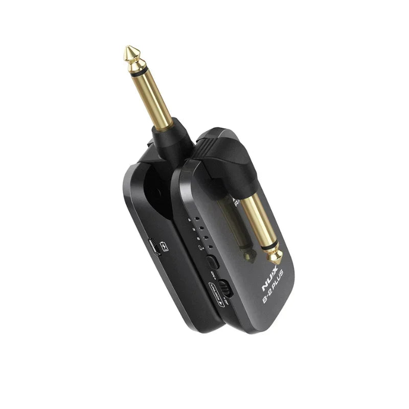 NUX B-2 Plus Wireless Transmitter Wireless Guitar Transmitter 2.4GHz Microphone 60ft Line Of Sight