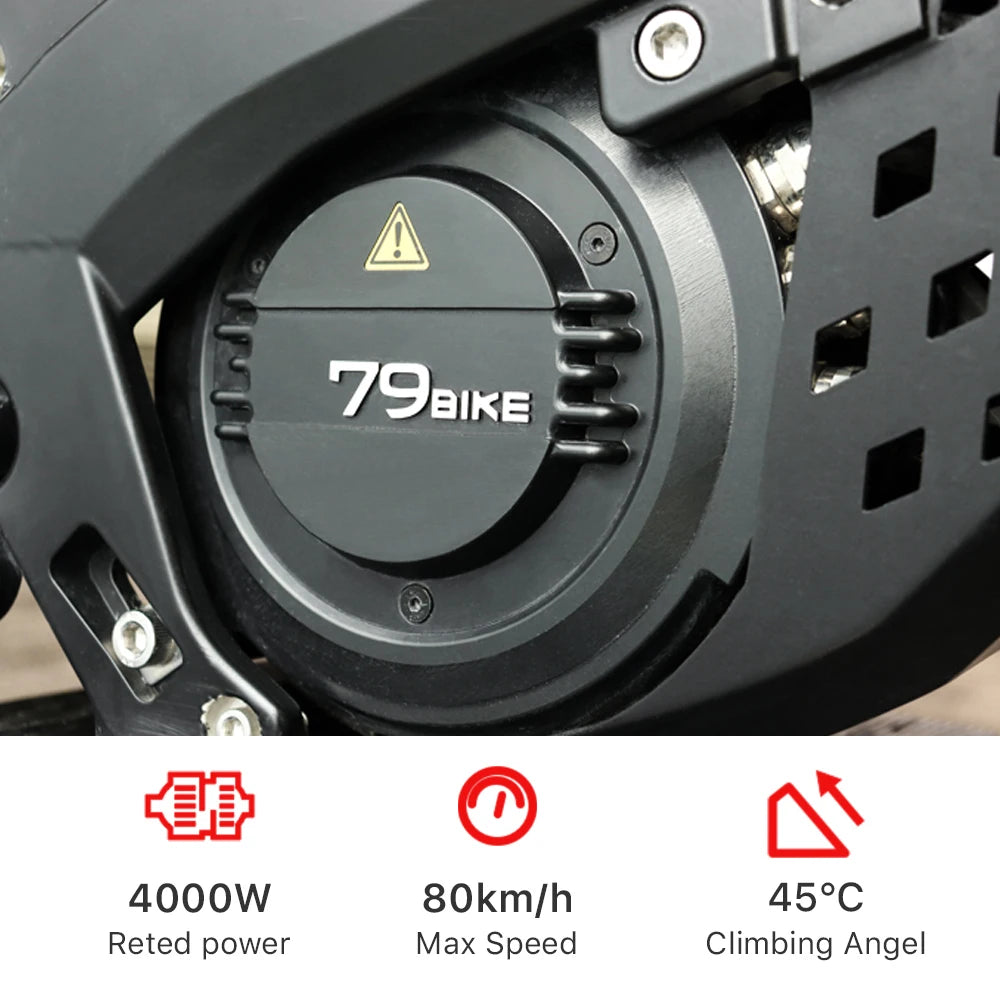 79Bike Electric Dirt Bike Adults 72V 8000W 35AH 85KM/H 19 Inch Fatbike Electric Mountain Motorcycle Motorbike