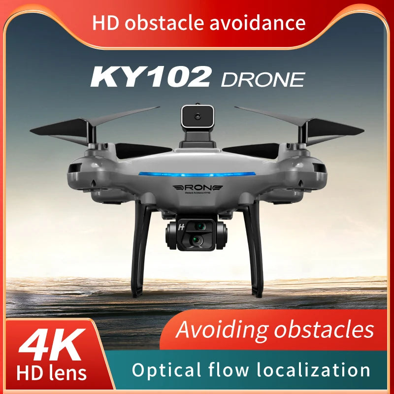KBDFA KY102 Drone Professional 4K HD Camera RC Aerial Photography Brushless Motor WIFI Lifting Obstacle Avoidance RC Quadcopter