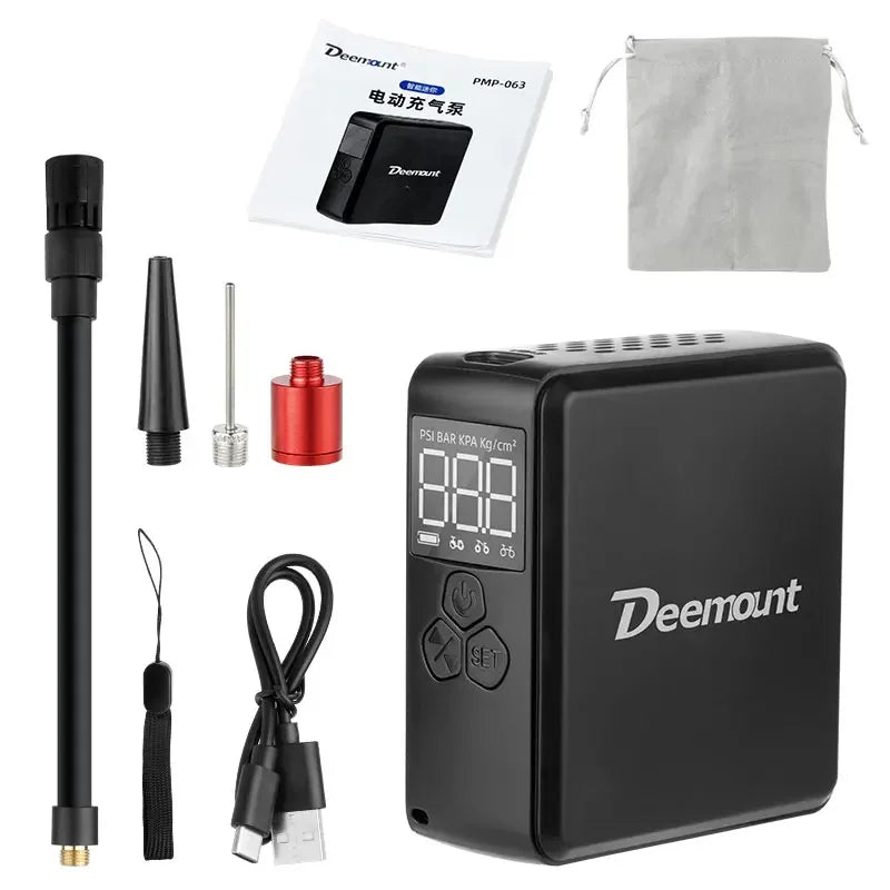 Portable Electric Air Pump 150psi 3*800mAH Inflator Auto Car Bicycle Tire Sports Balls Inflatable Beds Toys FV AV DV Pumping