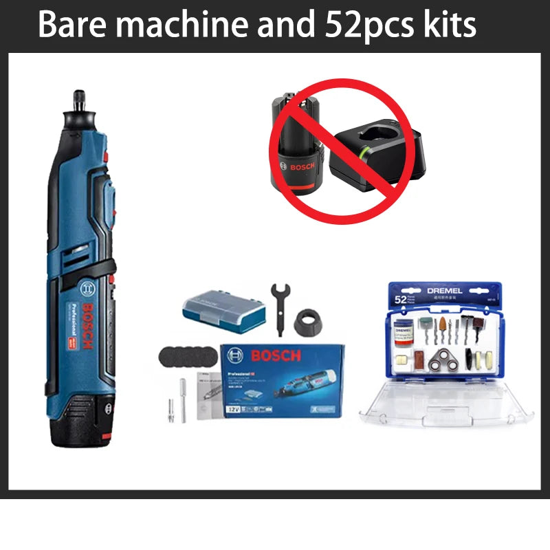 4 IN 1 Power Tool BOSCH GRO 12V-35 Mini Electric Grinder Cutting Machine Polisher Electric Drill Flashlight Cordless Rotary Tool