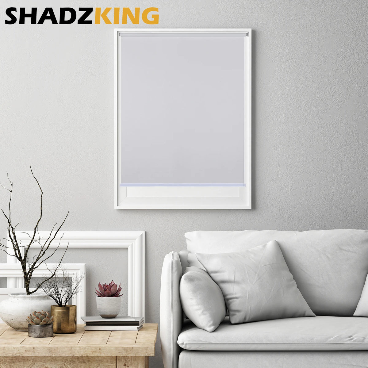 Shadzking Luxury Roller Blinds for Windows Motorized Electric Roller Shades Wifi Motor Alexa Google Window Blinds for Smart Home