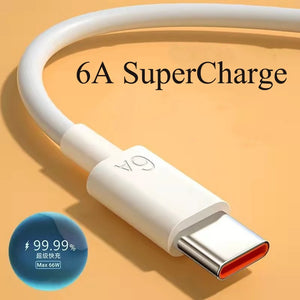 Original Honor 90 80 70 60 50 Pro Original 6A Super Charge Cable 100W 66W Fast Charge Cable Wire 1/1.5/2 M For Honor Magic 5 4