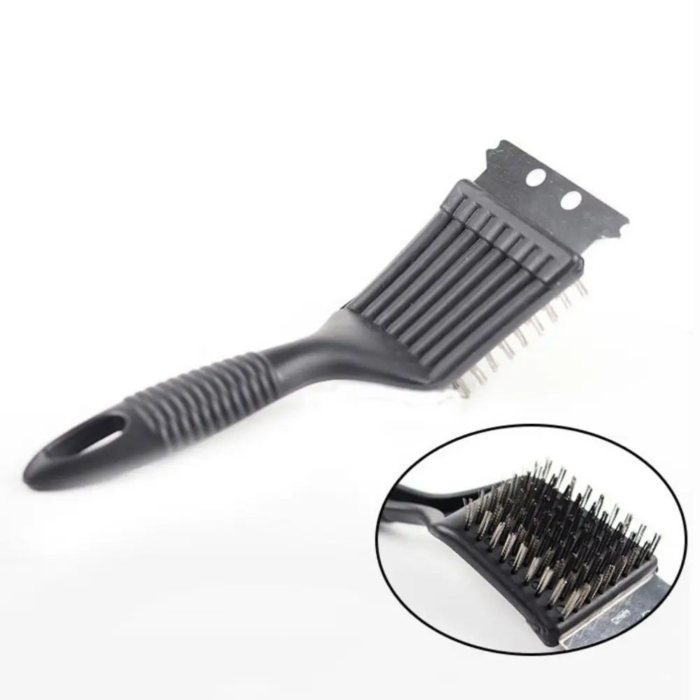 BBQ Grill Cleaning Brush Steel Wire Bristles Barbecue Cleaning Brushes Cooking Tool Outdoor Home BBQ Gas Kit Accessories - Stereotech