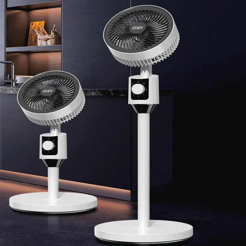 Desktop Stand Dual Use Air Circulating Fan Turbocharged Silent Household Dorm Shaking Head Adjustable Speed Electric Fan