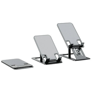 New Metal Folding Lift Mobile Phone Bracket Tablet Desktop Bracket  for iPhone iPad Samsung Xiaomi Huawei Series  Phone Stand - Stereotech