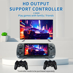 POWKIDDY NEW X39 Pro Handheld Game Console 4.5 Inch Ips Screen Retro Game PS1 Support Wired Controllers Children's gifts