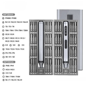 Rechargeable long-lasting screwdriver set Precision multi-function silent rechargeable screwdriver set