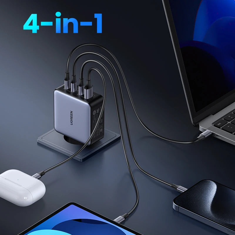 UGREEN 160W GaN Charger PD3.1 Type C For Macbook Pro Laptop USB Fast Charger QC4.0 3.0 Quick Charge For iPhone 15 Xiaomi Tablet