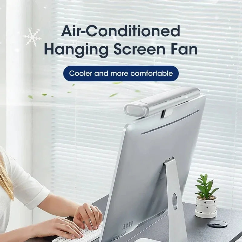 Clip-On Computer Fan Office Computer Stand-Up Desk Fan Adjustable Angle Cooling Fan Mini Air Cooler For Office Household USB Fan
