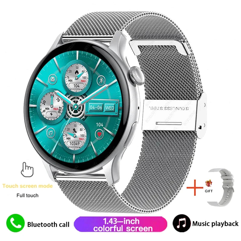 Xiaomi Mijia New Women Bluetooth Call Smartwatch Always Display Time Heart Rate Sports Health Monitoring Music GT4 Smart Watches