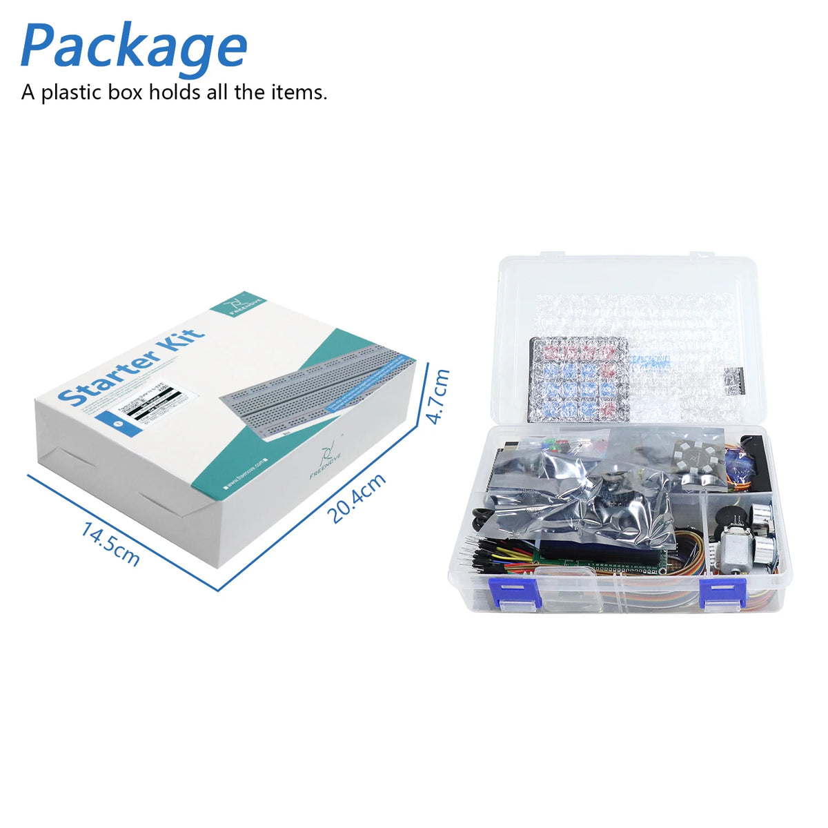 Freenove Ultimate Starter Kit for ESP32-WROVER CAM Wireless, Python C Java, 795-Page Detailed Tutorial, 240 Items, 122 Projects