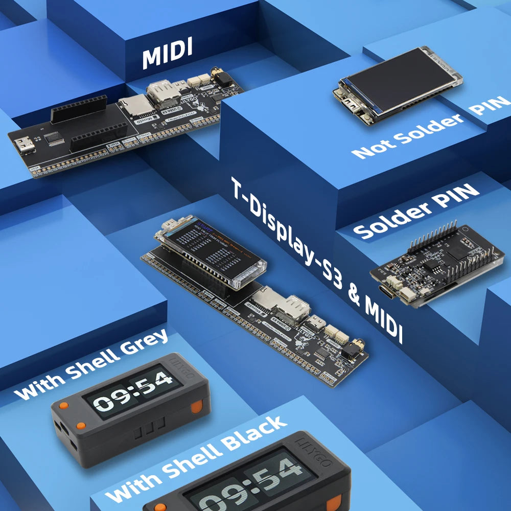 LILYGO® T-Display-S3-Long 3.4-inch Touch Display ESP32-S3 Development Board  TFT LCD Wireless Module WiFi Bluetooth 16MB Flash