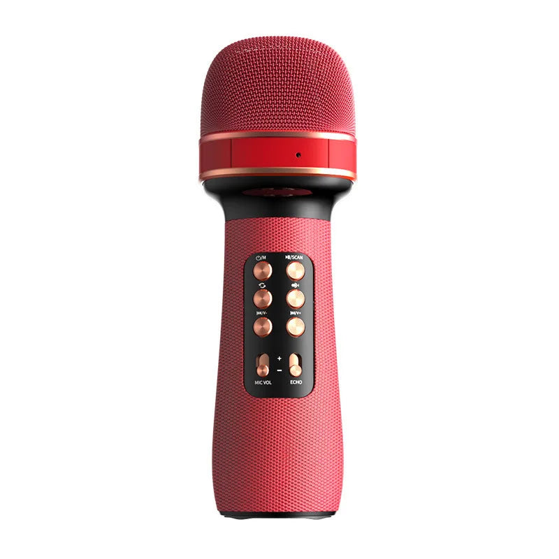 Professional Wireless Bluetooth Karaoke Microphone Portable Music Sing Mic Voice Changing Audio Speaker Player Accessory