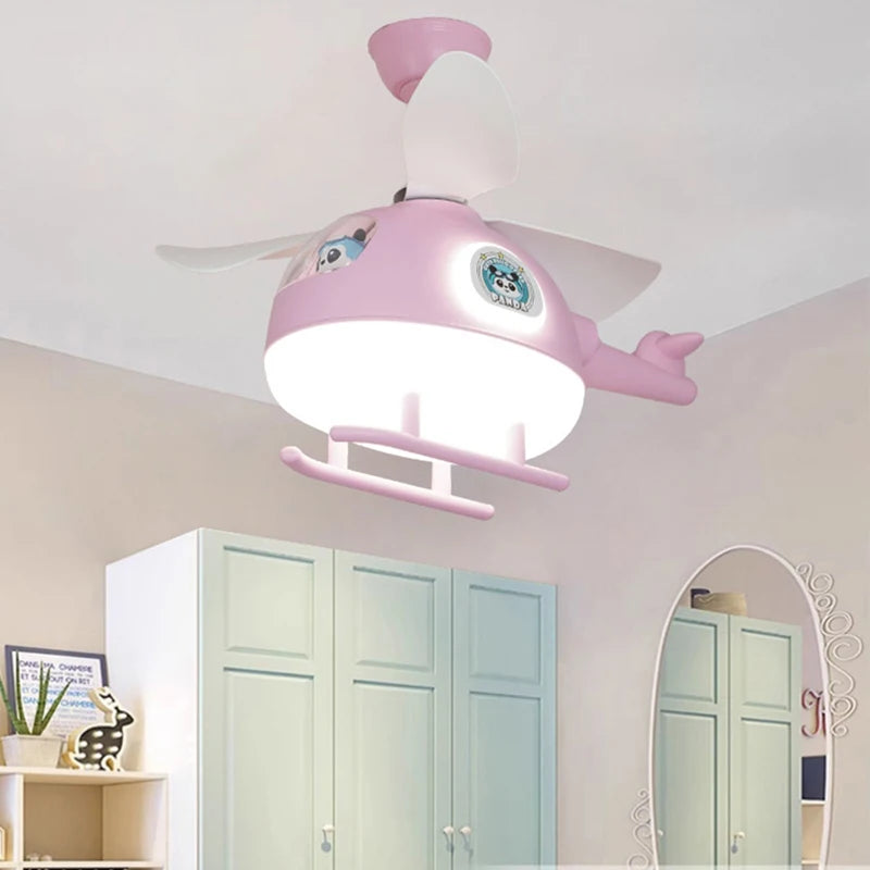 Modern ceiling fan lights, children&#39;s bedroom dining room ceiling fan lights, ceiling lights with led lights indoor lighting