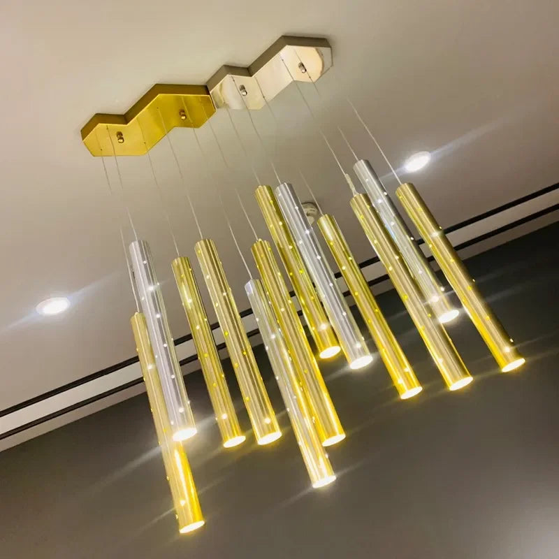 2024 Dining room Modern LED chandelier Nordic meeting room, living room decoration lighting Kitchen Island home hanging light