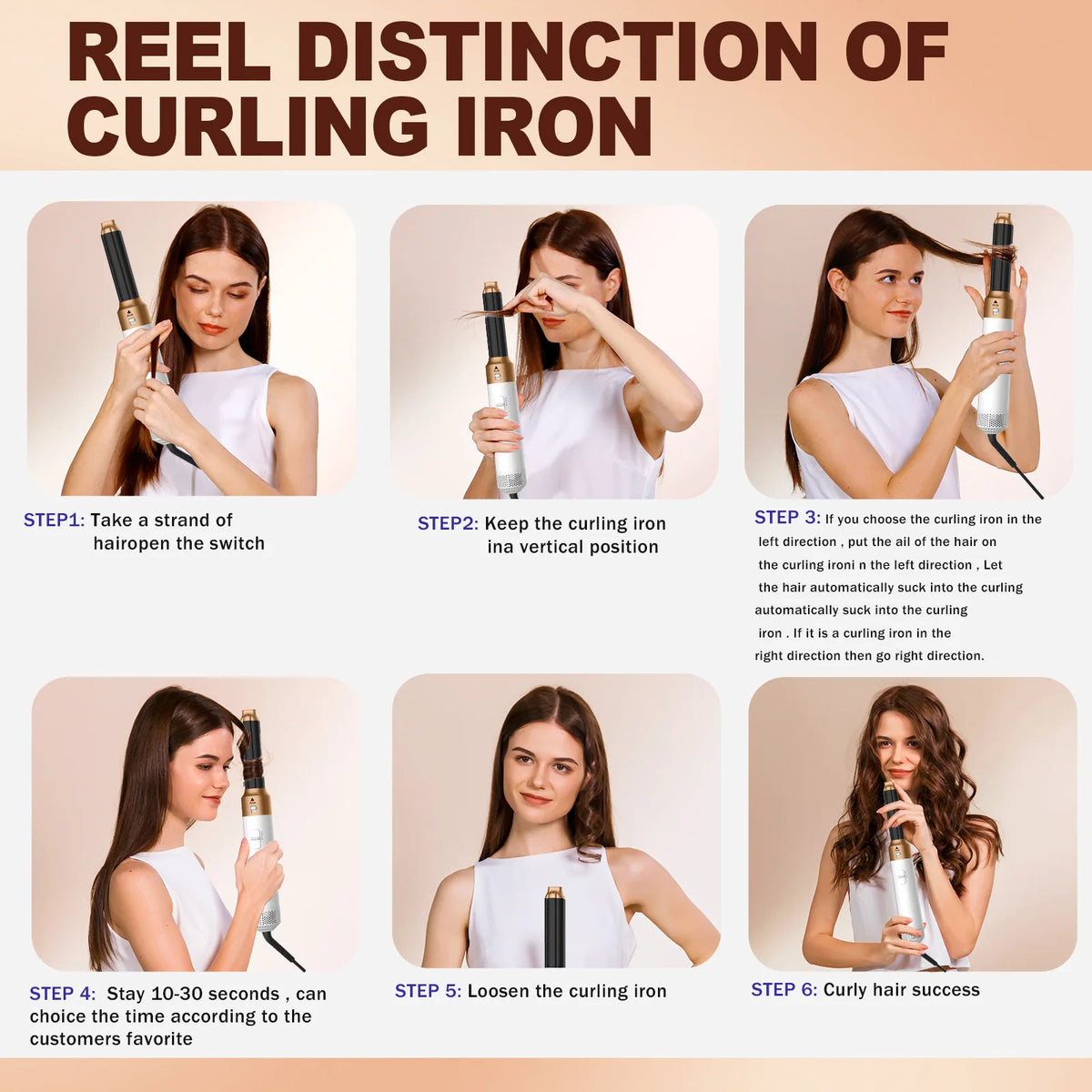 New professional Hair Dryer 5 in 1 Hair Styler High Speed Hot Air Brush Powerful Hairdryer Multifunctional Constant Blow Dryer