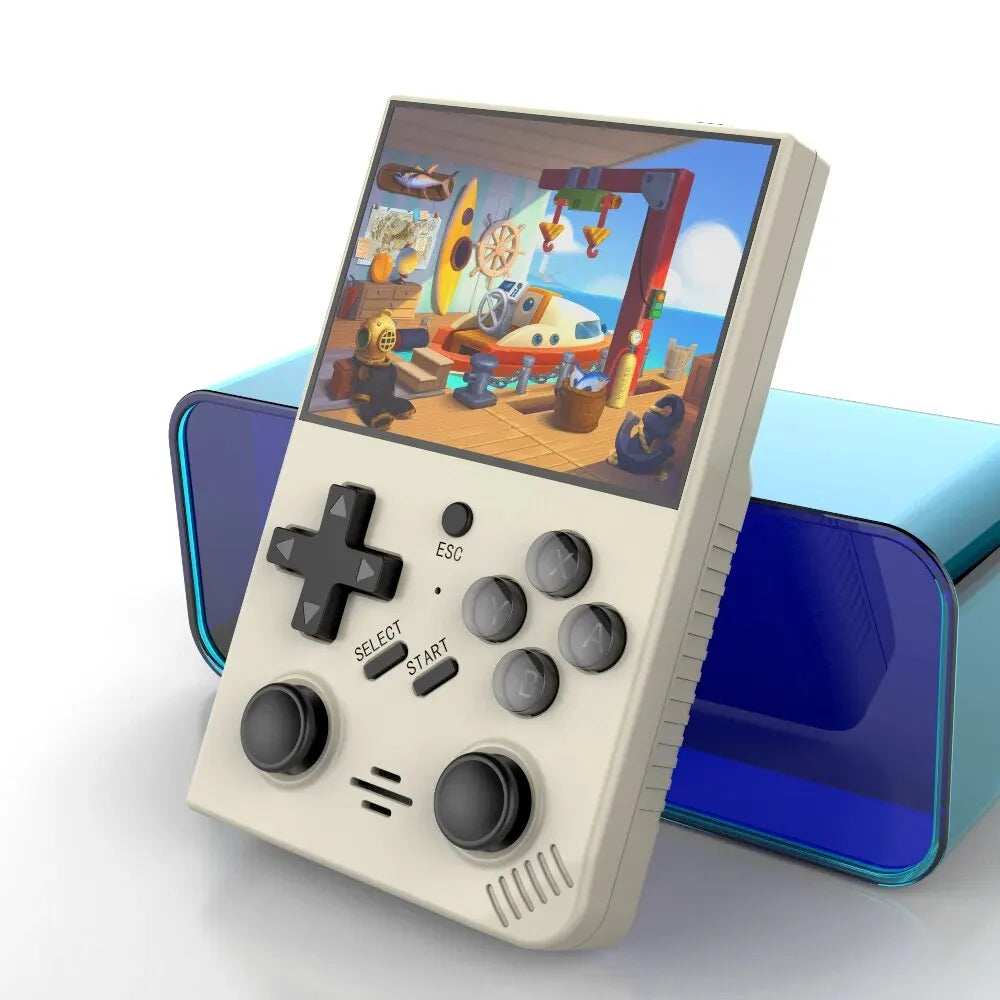 BOYHOM R35PlUS Retro Handheld Game Console 3.5 Inch Video Game Console Linux System Double Joystick Portable Pocket Video Player