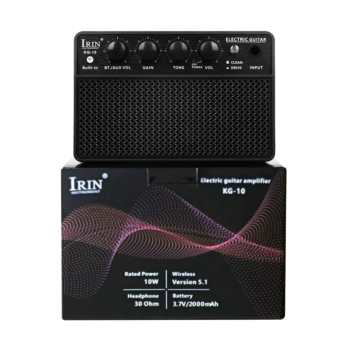 IRIN KG-10 Electronic Guitar Amplifier Speaker Portable Amp Lightweight Musical Instruments Speaker Guitar Amp Daily Practice