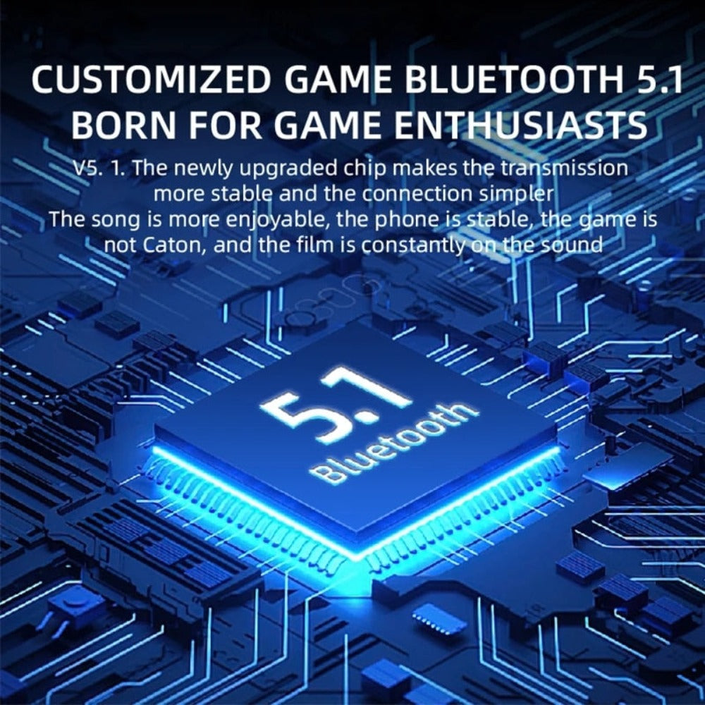 Heavy Bass Wireless Bluetooth 5.1 Earbuds - Stereotech