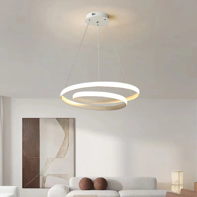 LED Minimalist Pendant Light Modern Pendant Lamp Nordic Circular Hanging Lamp Home Decor Led For Dining Room Study Room Bedroom