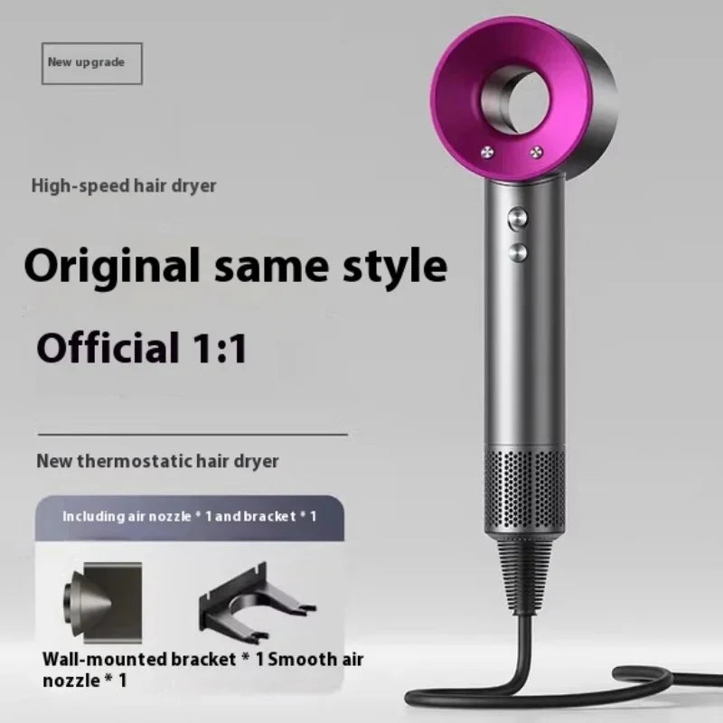 New Professinal Leafless Hair Dryer Negative Hair Care Quick Dry Home Powerful Hairdryer Constant 200 Million Anion Blow Dryer - Stereotech
